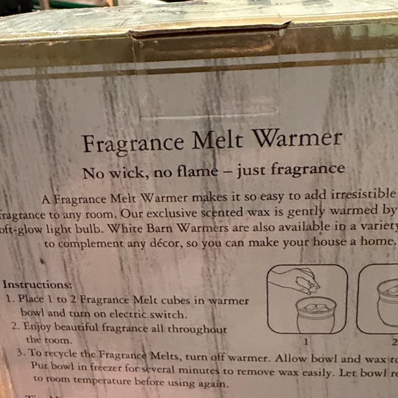 White Barn Ivory Fragrance Melt Warmer BNIB with 2 melts - Picture 4 of 6